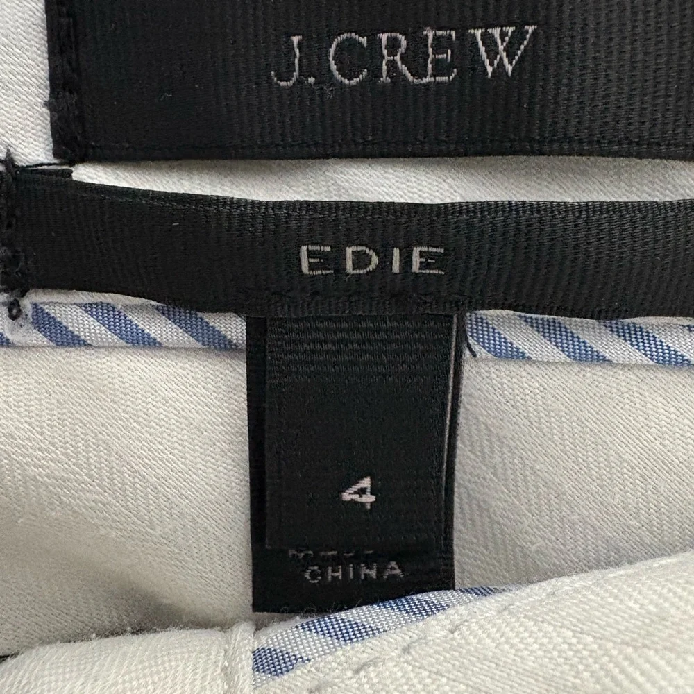J. Crew Edie Black Pants SZ 4 - Picture 6 of 7